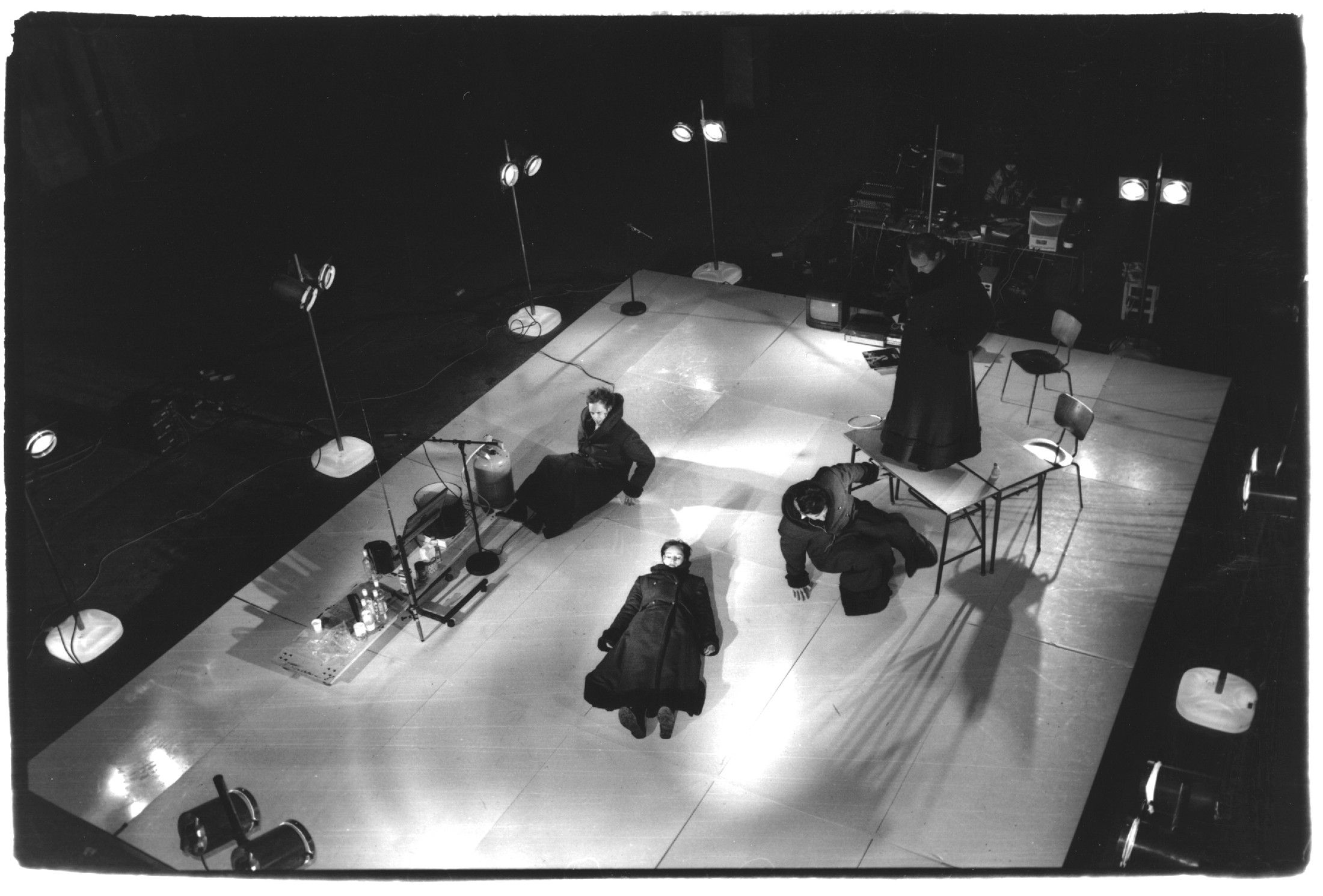 The Orchard was all white — overhead view of the stage