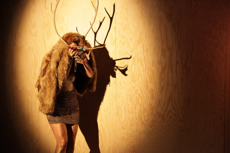 Wishful Beginnings — performer with antlers